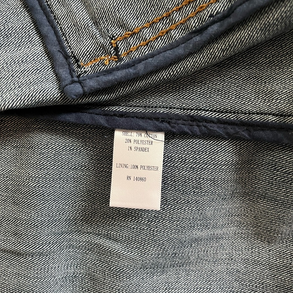 GINGERsnaps Brand Dark Denim Jacket Women’s Size Medium - Picture 11 of 16